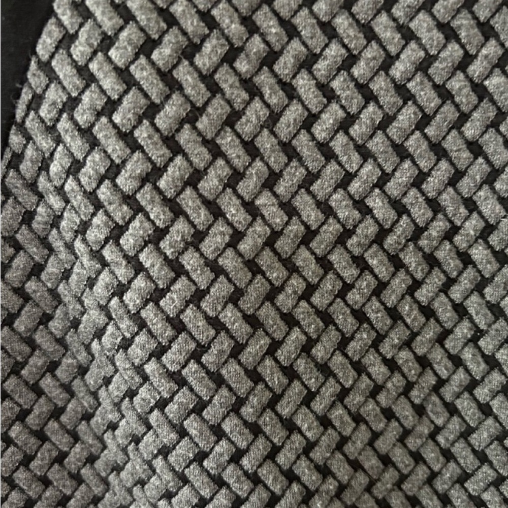 Anthropologie's Tabitha Black Gray Herringbone Te… - image 4